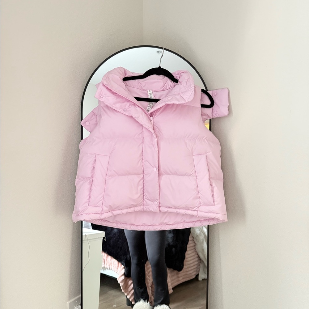 lululemon Pink Wunder Puff Vest Jacket